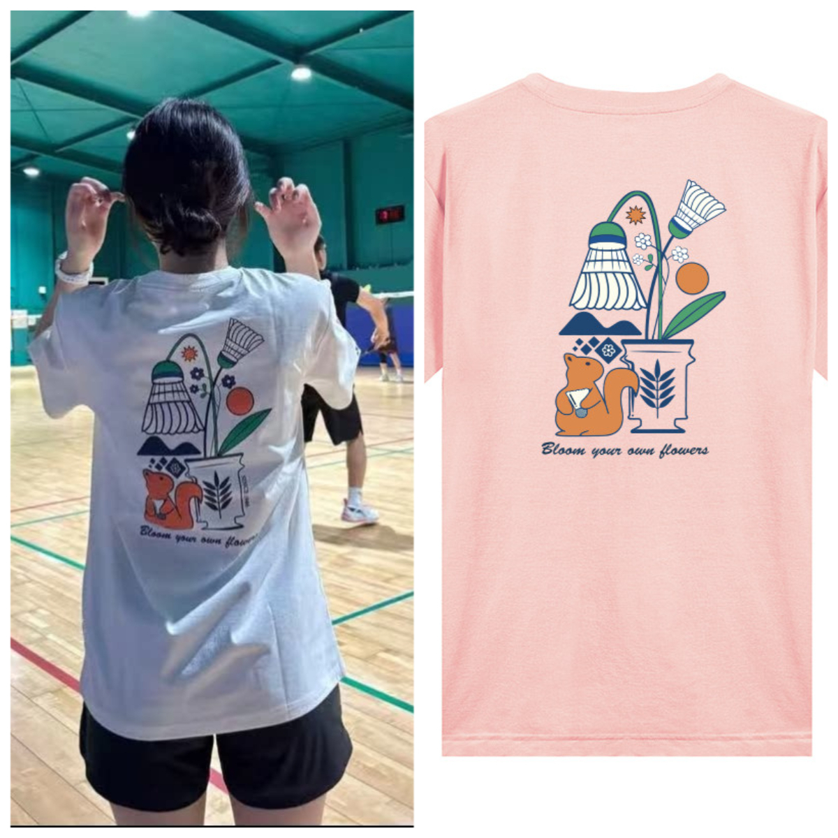 Badminton Aesthetic - Small Squirrel Badminton Suit Cotton Sweat-absorbing