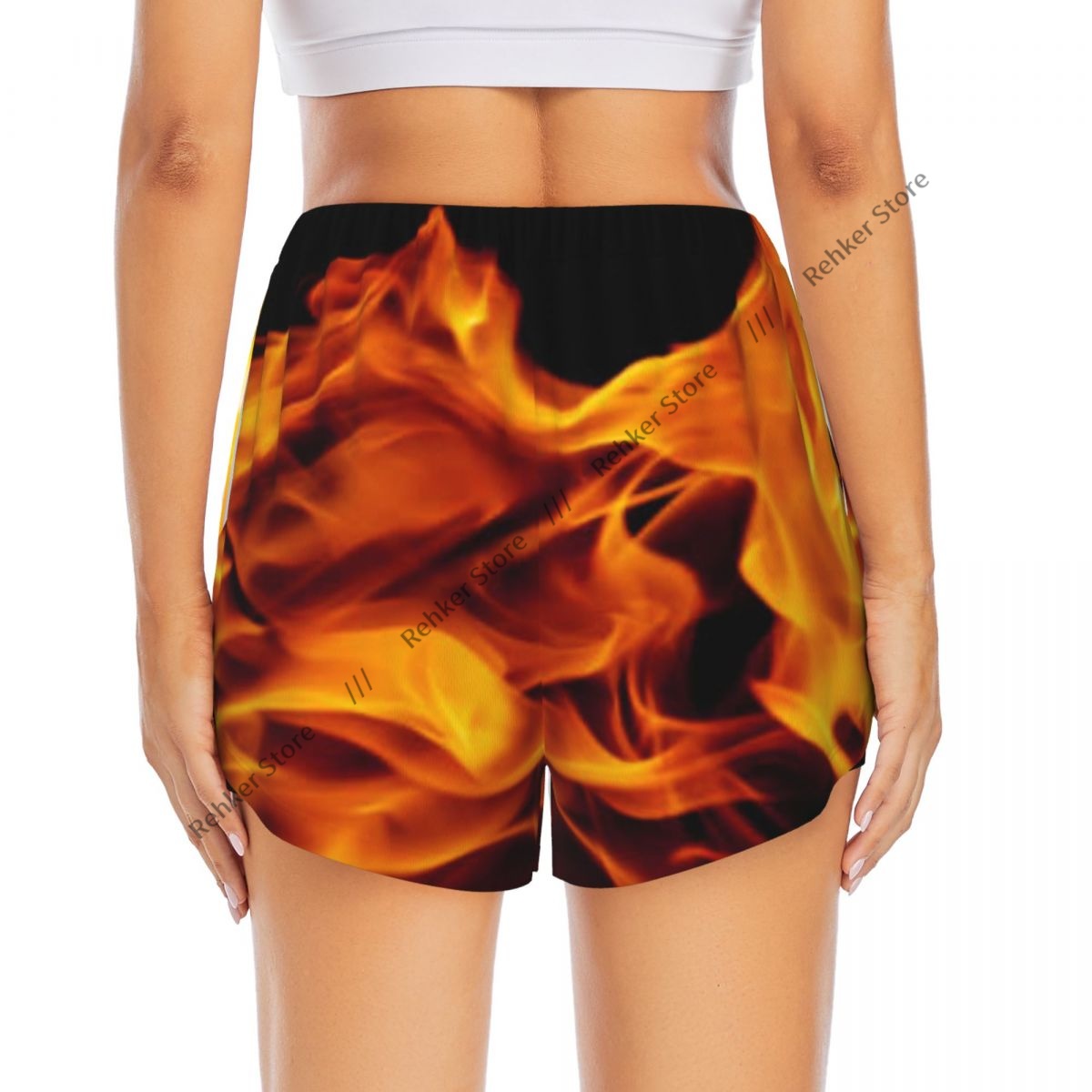 Women's Athletic Shorts Hot Fi - مراجعة Badminton Background وسعره