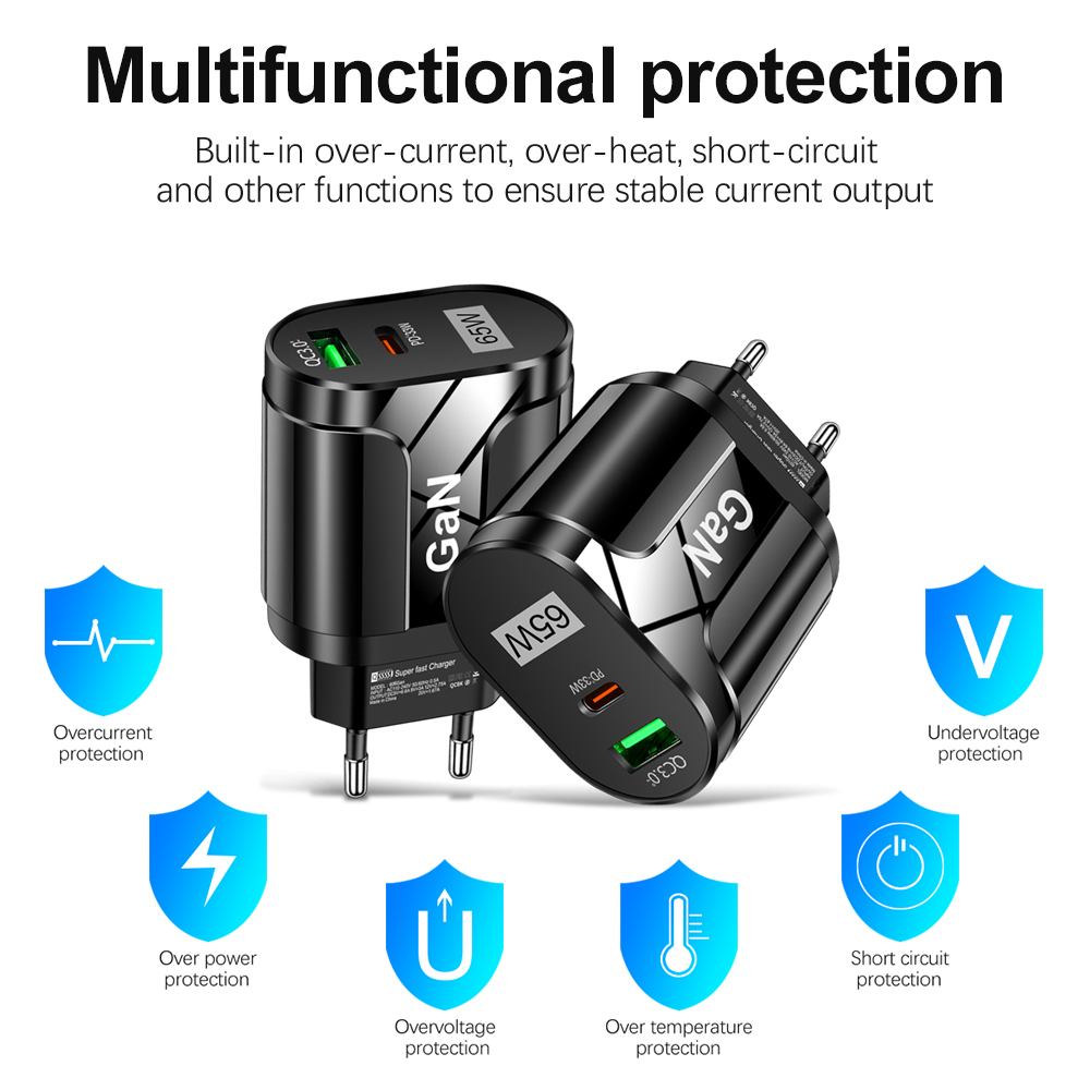65W GaN USB C Charger Quick Ch - مراجعة Badminton Korea وسعره