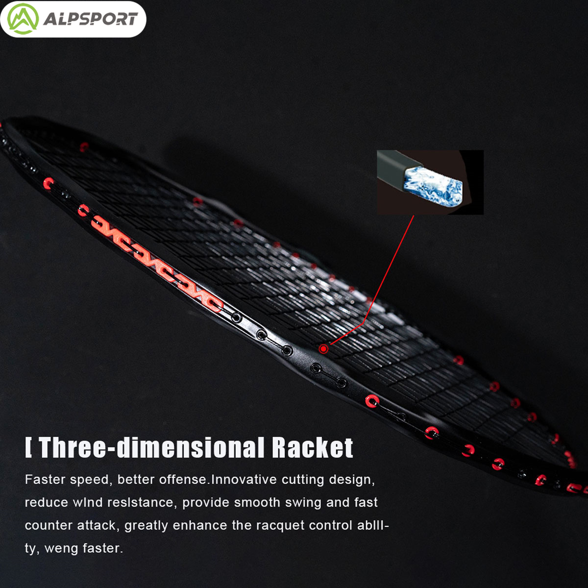 Alpsport MH-V5 5U 75g Wave Leg - مراجعة Badminton Background وسعره