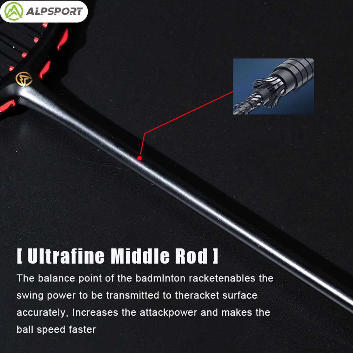 Alpsport MH-V5 5U 75g Wave Leg - مراجعة Badminton Background وسعره