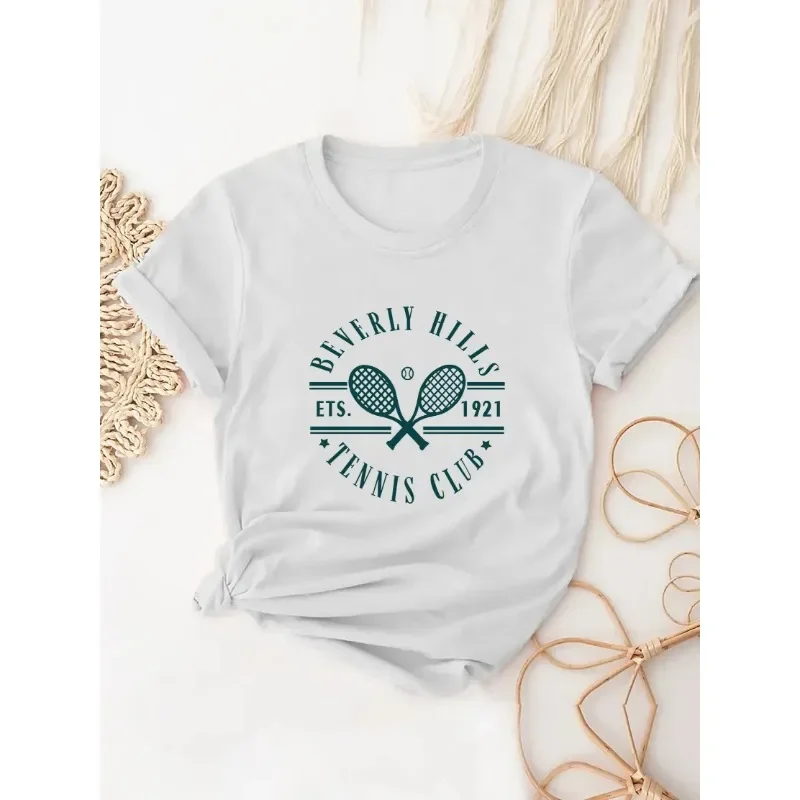 Badminton Racket Printed T-shi - مراجعة Badminton Aesthetic وسعره